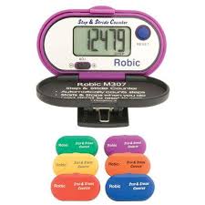 Robic M-307 Step & Stride Counter Pedometer