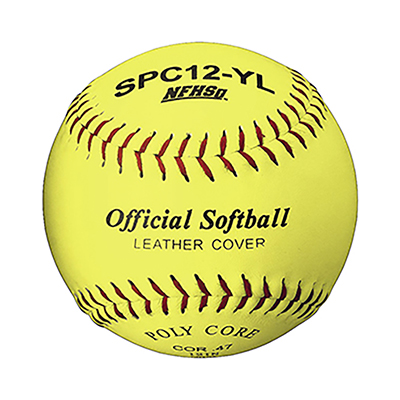 SPC12-YL Leather 12" Softball